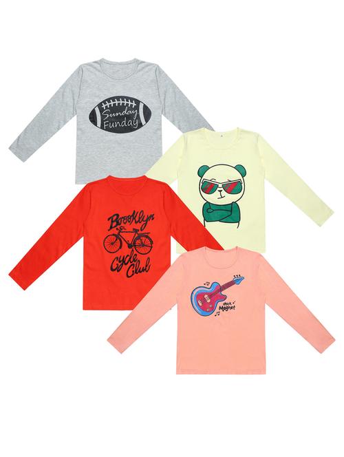 pack of 4 printed t-shirt - 20100424 - Very Small Image - 1