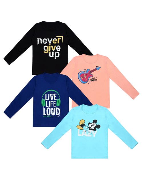 pack of 4 printed t-shirt - 20100438 - Very Small Image - 1