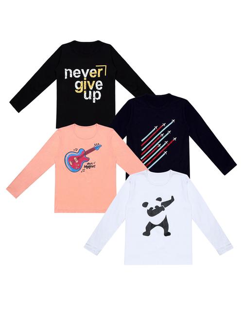pack of 4 printed t-shirt - 20100456 - Very Small Image - 1