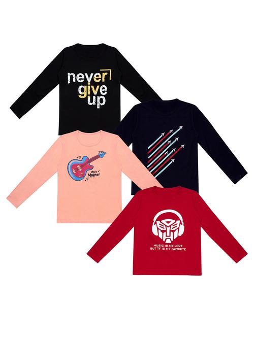 pack of 4 printed t-shirt - 20100459 - Very Small Image - 1