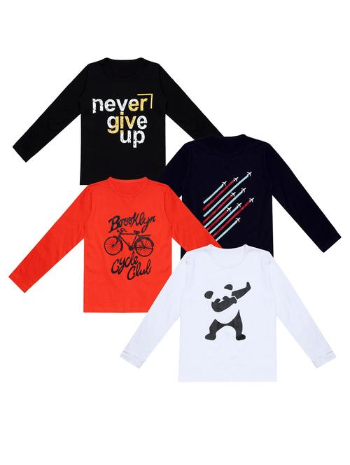 pack of 4 printed t-shirt - 20100460 - Very Small Image - 1