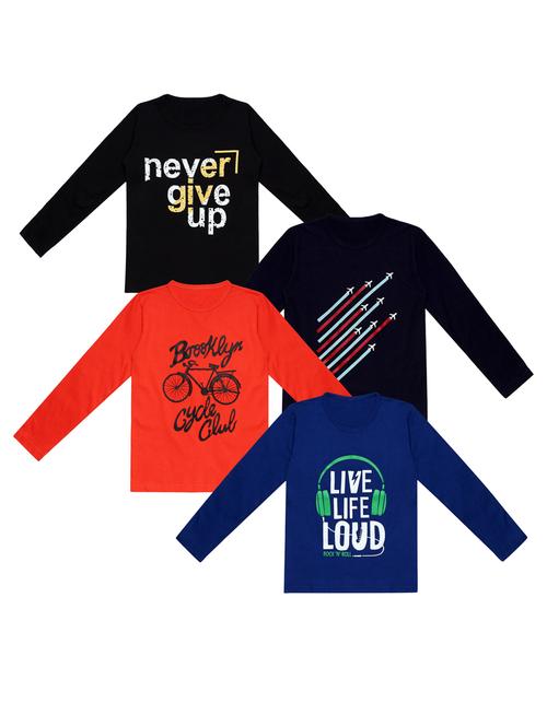 pack of 4 printed t-shirt - 20100462 - Very Small Image - 1