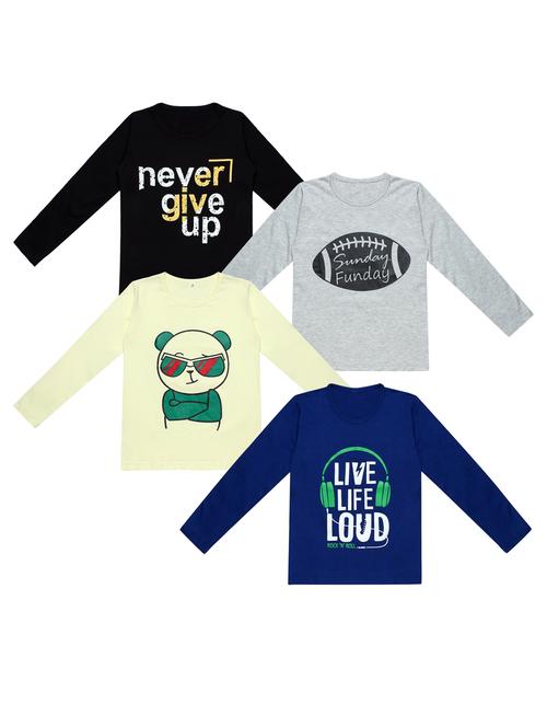 pack of 4 printed t-shirt - 20100464 - Very Small Image - 1