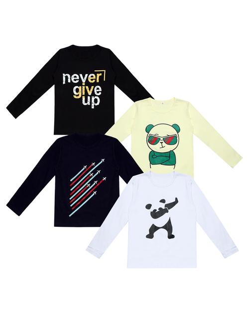 pack of 4 printed t-shirt - 20100481 - Very Small Image - 1