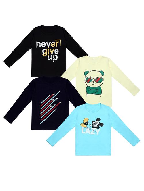 pack of 4 printed t-shirt - 20100482 - Very Small Image - 1