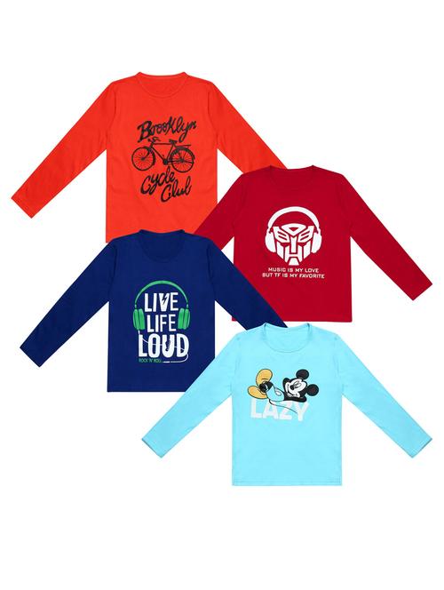 pack of 4 printed t-shirt - 20100504 - Very Small Image - 1