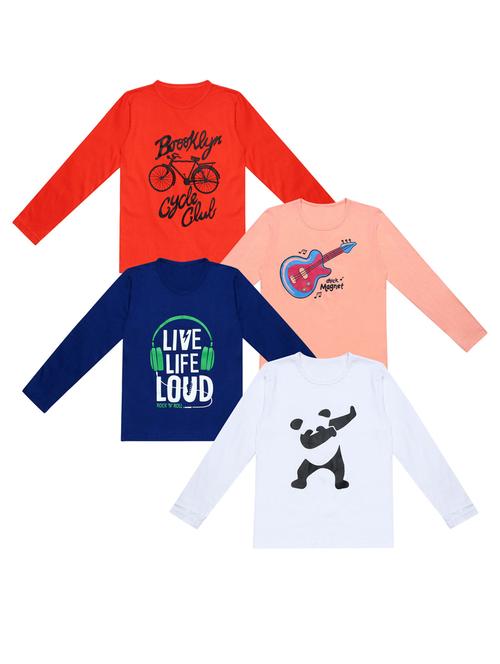 pack of 4 printed t-shirt - 20100506 - Very Small Image - 1