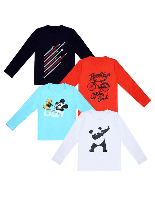 pack of 4 printed t-shirt - 20100522 - Very Small Image - 1