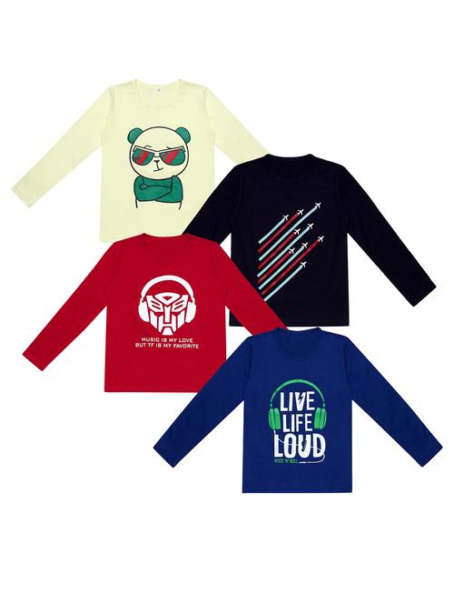 pack of 4 printed t-shirt - 20100561 - Very Small Image - 1