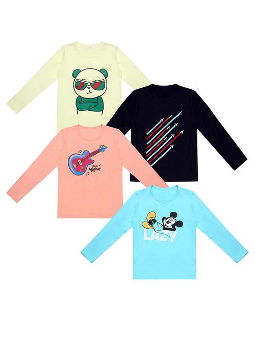 pack of 4 printed t-shirt - 20100563 - Very Small Image - 1