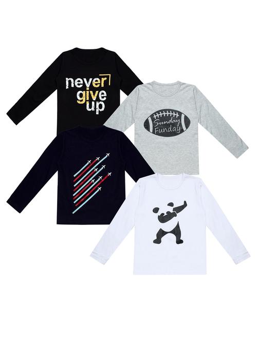 pack of 4 printed t-shirt - 20100579 - Very Small Image - 1