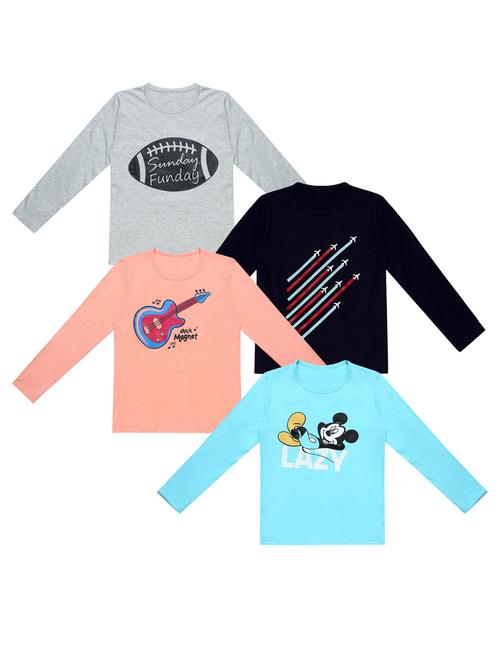 pack of 4 printed t-shirt - 20100601 - Very Small Image - 1