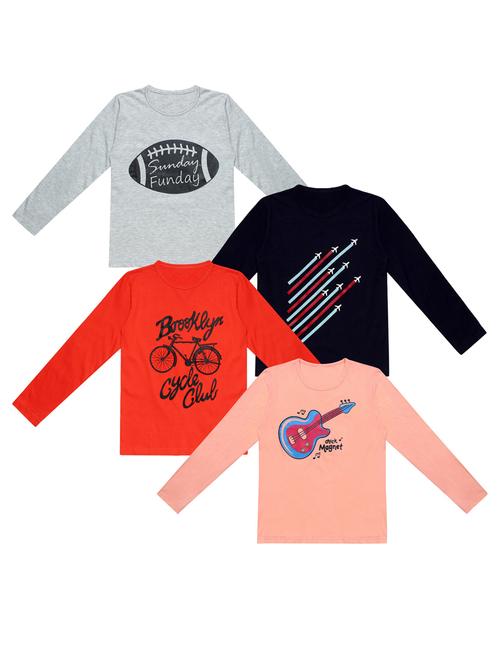 pack of 4 printed t-shirt - 20100608 - Very Small Image - 1