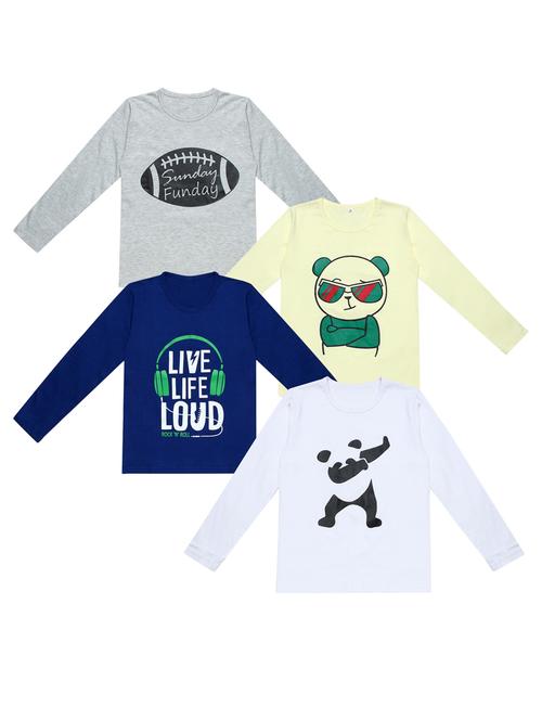 pack of 4 printed t-shirt - 20100610 - Very Small Image - 1