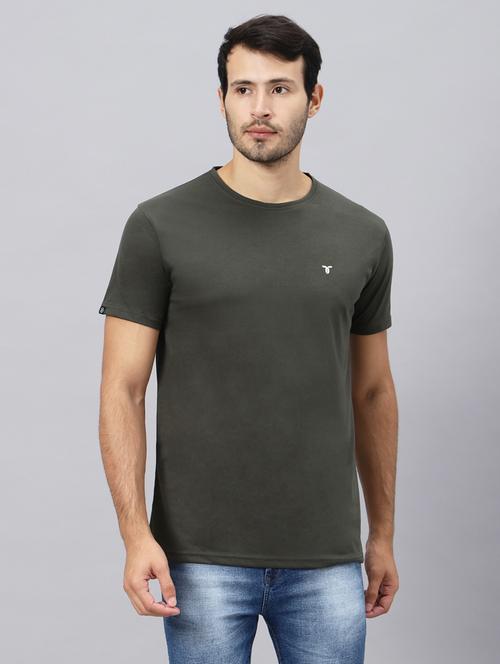 round neck solid regular t-shirt - 20101796 - Very Small Image - 1