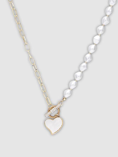globus women rose gold plated statement necklace - 20102706 - Very Small Image - 1