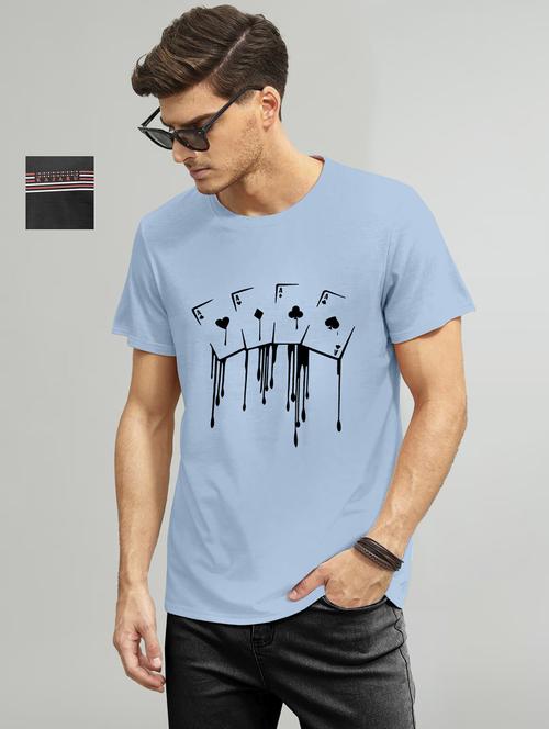 pack of 2 printed round neck t-shirt - 20106312 - Very Small Image - 1