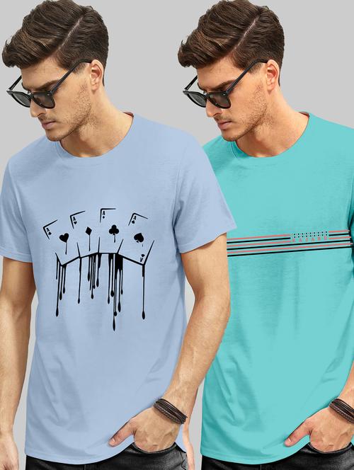 pack of 2 printed round neck t-shirt - 20106323 - Very Small Image - 1