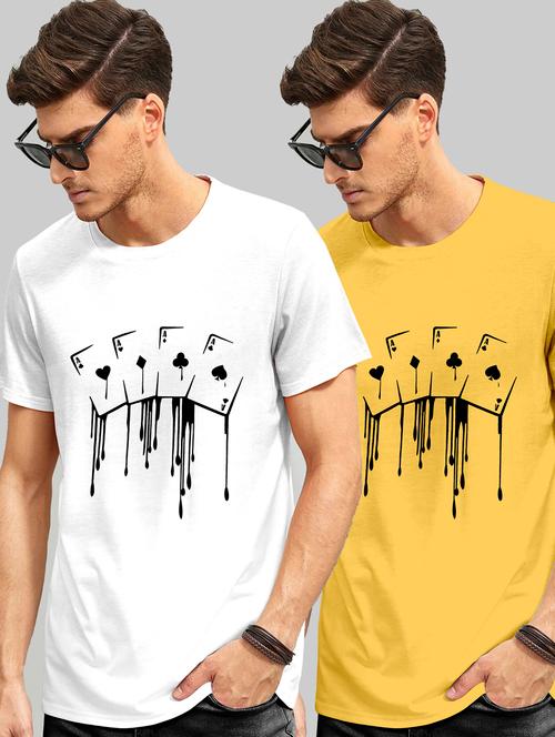 pack of 2 printed round neck t-shirt - 20106504 - Very Small Image - 1