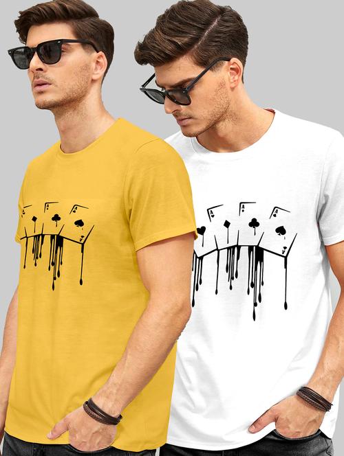 pack of 2 printed round neck t-shirt - 20106592 - Very Small Image - 1