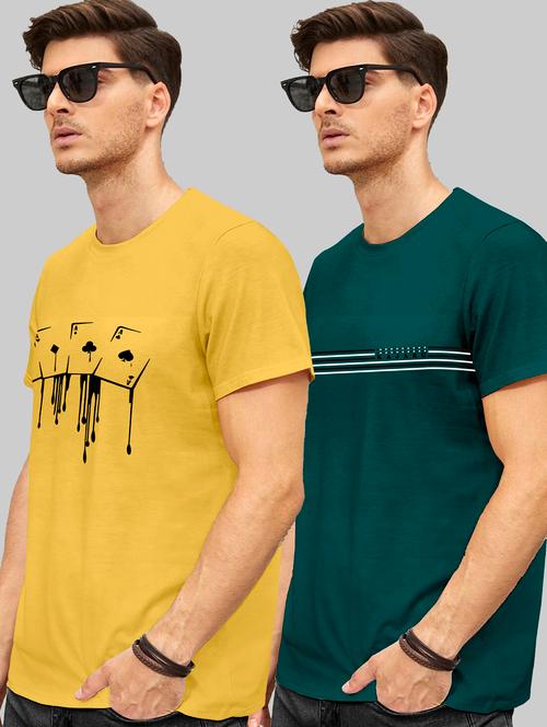 pack of 2 printed round neck t-shirt - 20106600 - Very Small Image - 1