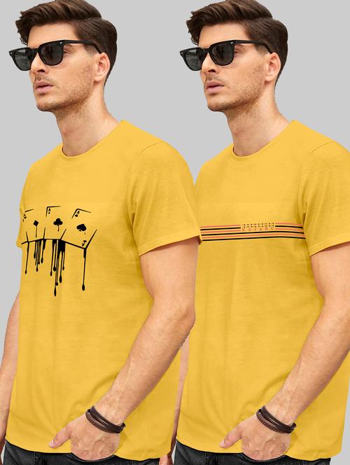 pack of 2 printed round neck t-shirt - 20106611 - Very Small Image - 1