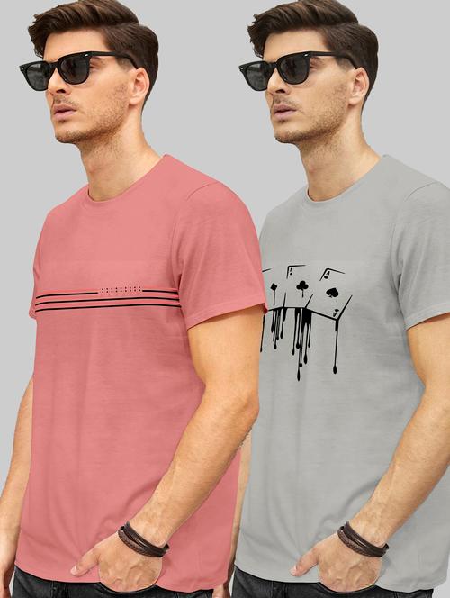 pack of 2 printed round neck t-shirt - 20107250 - Very Small Image - 1