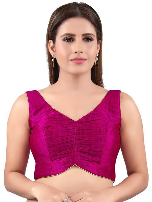 v neck plain regular blouse - 20110239 - Very Small Image - 1