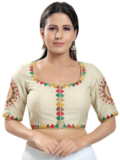 round neck printed regular blouse - 20110343 - Very Small Image - 1