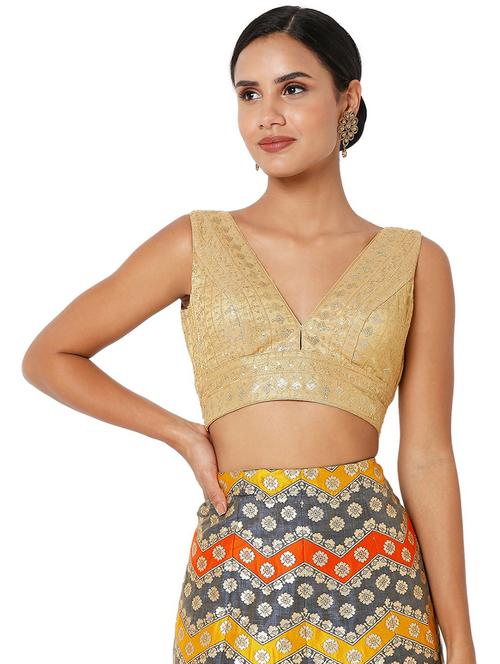 v neck printed regular blouse - 20110405 - Very Small Image - 1