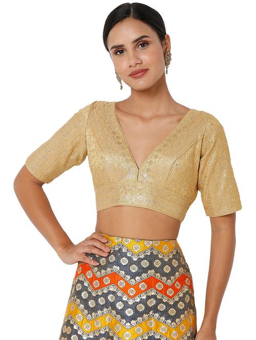 v neck printed regular blouse - 20110409 - Very Small Image - 1