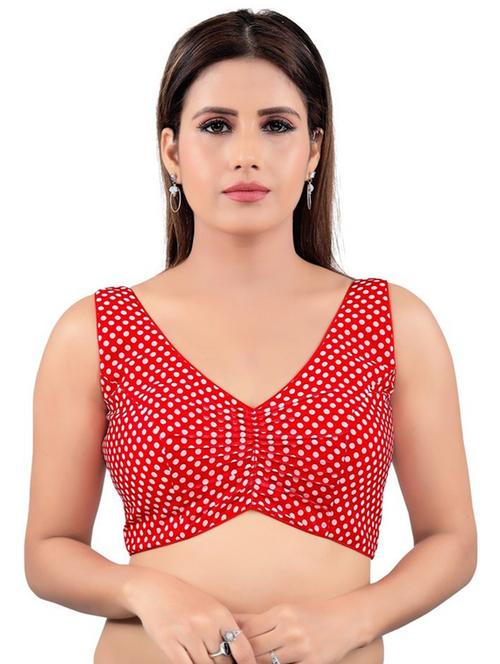 v neck printed regular blouse - 20110410 - Very Small Image - 1