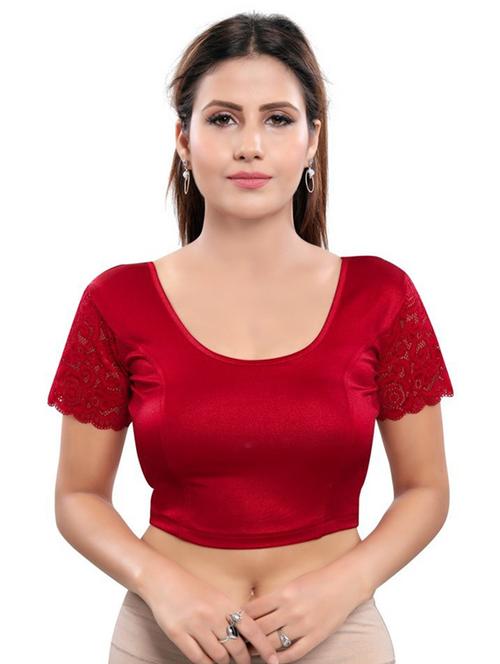 u-neck plain regular blouse - 20110451 - Very Small Image - 1