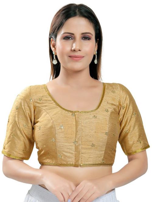 u-neck self design regular blouse - 20110462 - Very Small Image - 1