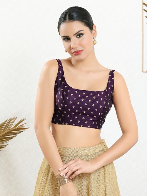 square neck printed regular blouse - 20110496 - Very Small Image - 1