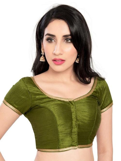 round neck self design regular blouse - 20110532 - Very Small Image - 1