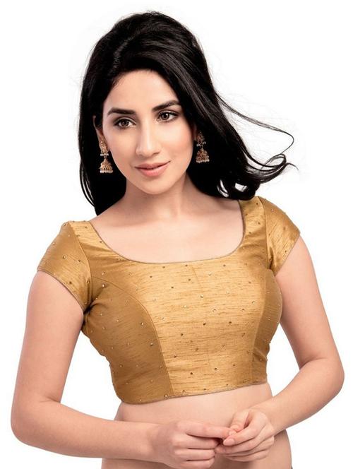 round neck plain regular blouse - 20110625 - Very Small Image - 1