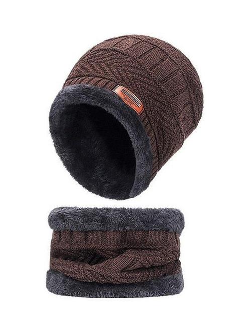 unisex beanie cap with neck warmer - 20113576 - Very Small Image - 1