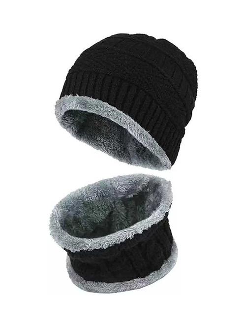 unisex beanie cap with neck warmer - 20113577 - Very Small Image - 1