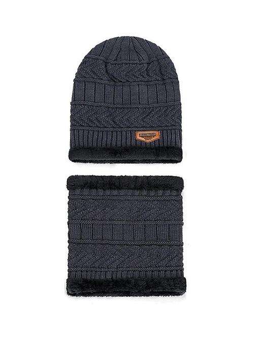 unisex beanie cap with neck warmer - 20113579 - Very Small Image - 1