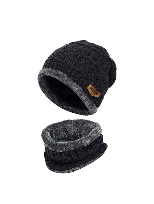 unisex beanie cap with neck warmer - 20113590 - Very Small Image - 1
