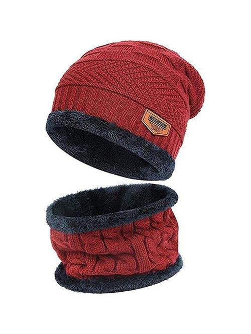 unisex beanie cap with neck warmer - 20113613 - Very Small Image - 1