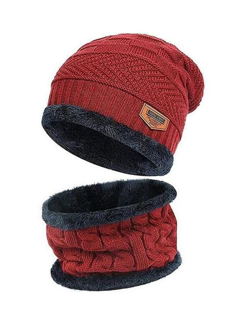 unisex beanie cap with neck warmer - 20113637 - Very Small Image - 1