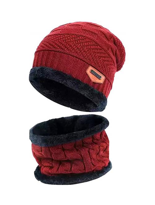unisex beanie cap with neck warmer - 20113642 - Very Small Image - 1