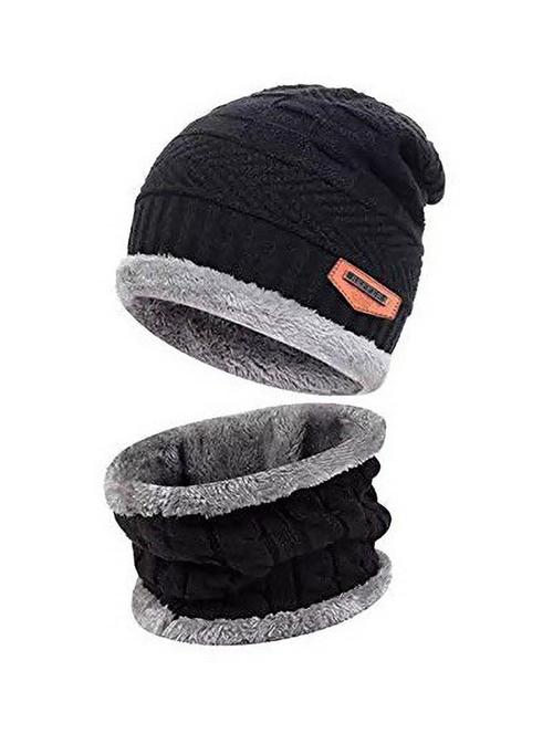 unisex beanie cap with neck warmer - 20113668 - Very Small Image - 1