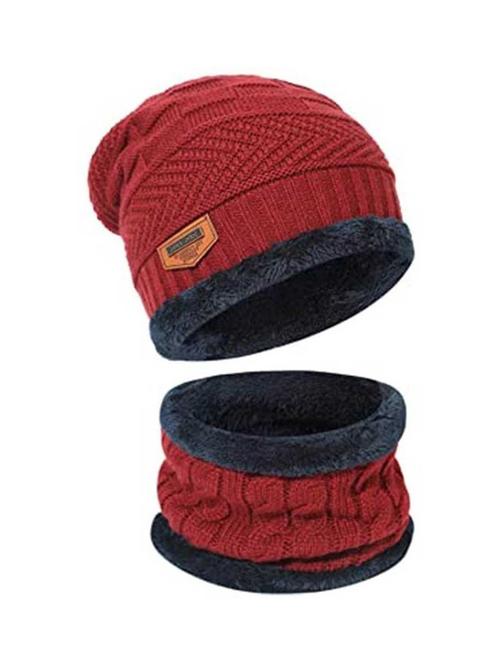 unisex beanie cap with neck warmer - 20113688 - Very Small Image - 1