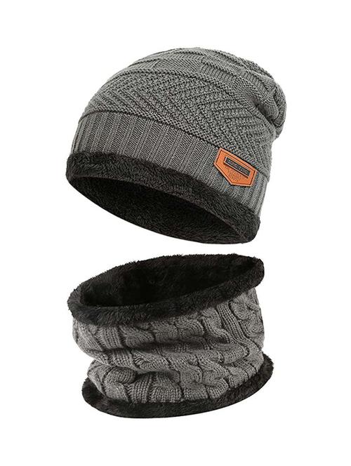 unisex beanie cap with neck warmer - 20113702 - Very Small Image - 1