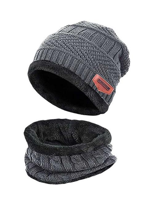 unisex beanie cap with neck warmer - 20113704 - Very Small Image - 1