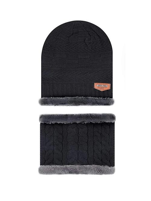 unisex beanie cap with neck warmer - 20113707 - Very Small Image - 1
