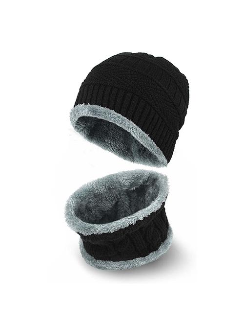 unisex beanie cap with neck warmer - 20113754 - Very Small Image - 1